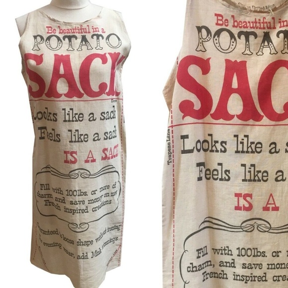 Iconic Marilyn Monroe Pop Art Potato Sack Dress - Picture 3 of 13